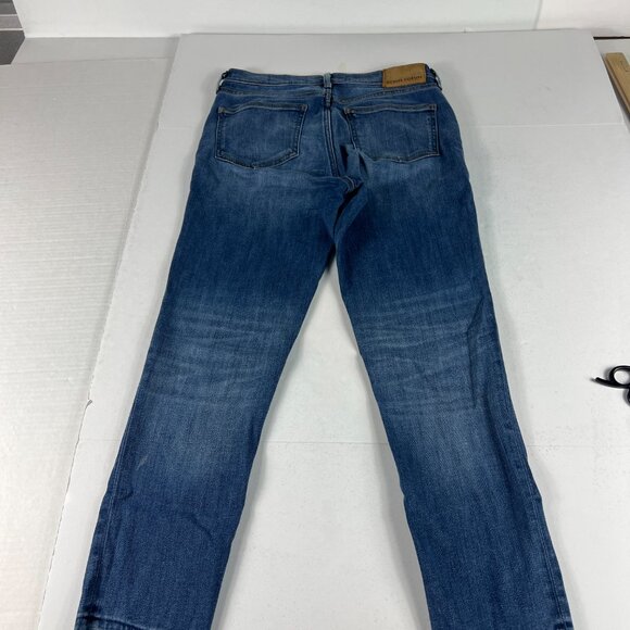 Denim Forum Jean Women 28x24 Nico Mid Rise Skinny Crop Blue Stretch Denim Tag 28 - Picture 11 of 16